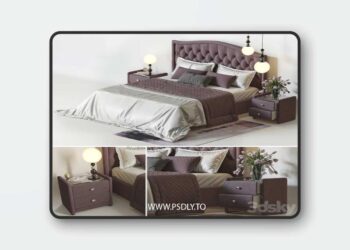 Bedroom Askona, fixtures from the designer Fredrik Mattson