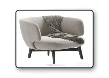 Bonaldo Doge Armchair 3D Model