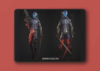 Cyberpunk Samurai 3D Model