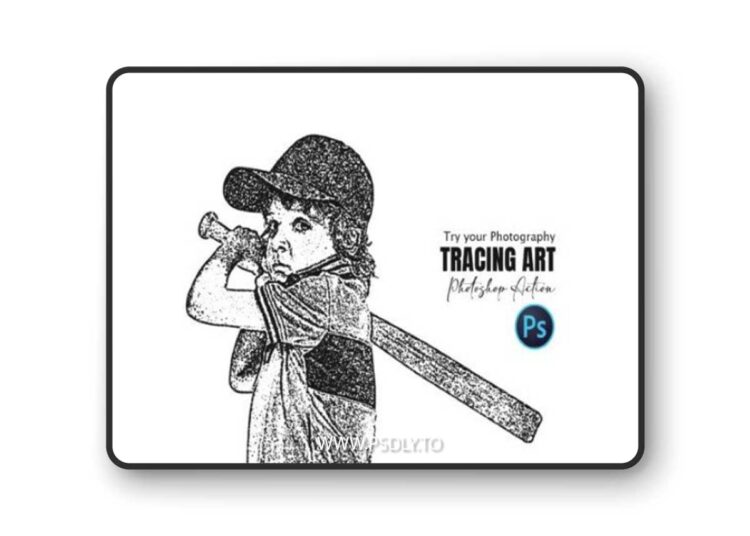 Dot Tracing Art Photoshop Action