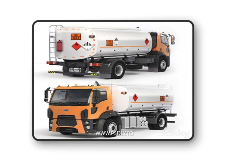 Ford Trucks 1833 DC cistern 3D Model