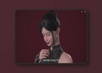 Graceful Girl V2 3D Model