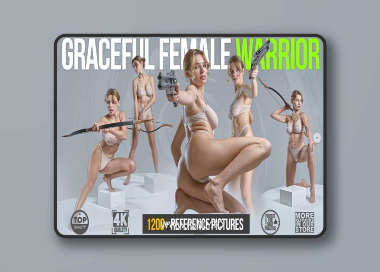 Grafit Studio - 1200+ Graceful Female Warrior Reference Pictures