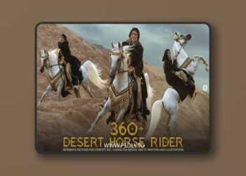 Grafit Studio - 360+ Desert Horse Rider