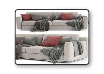 Horm Ellington 2 Seats Sofa 3D Model