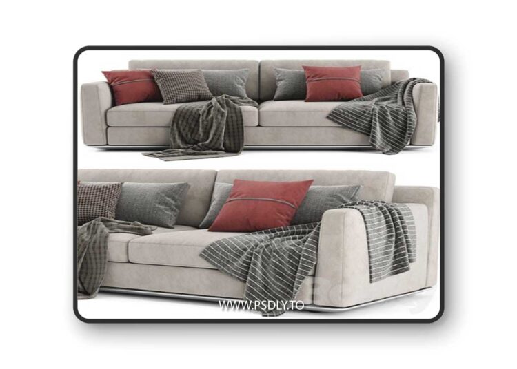 Horm Ellington 2 Seats Sofa 3D Model
