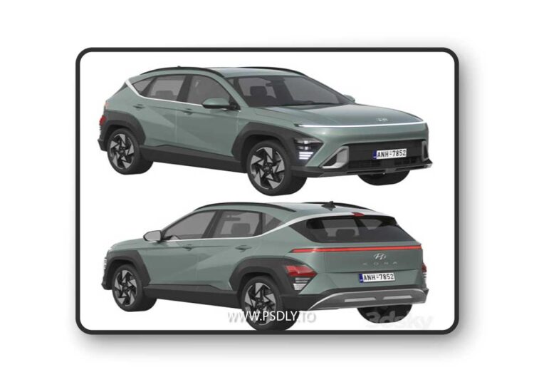 Hyundai Kona 2024 3D Model