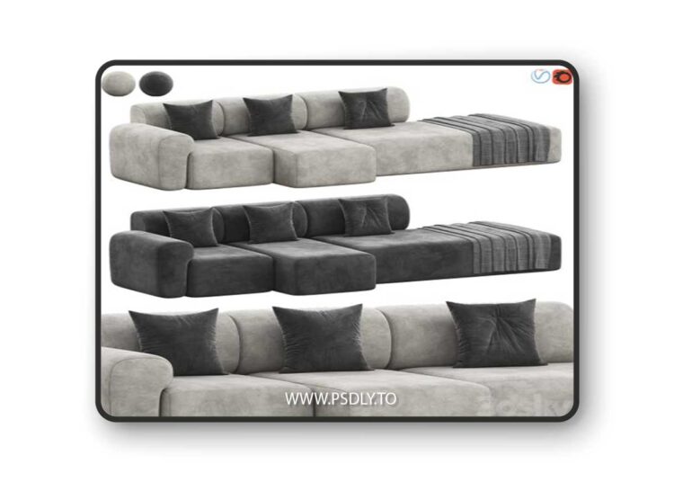 IGEA Sofa by Paola Zani 3D Model