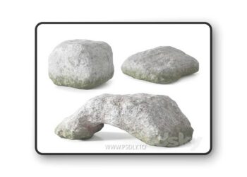Low Poly Stones Set 02 3D Model