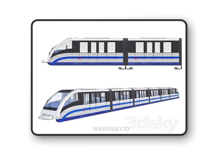 MONORAIL TRAIN 3D Model
