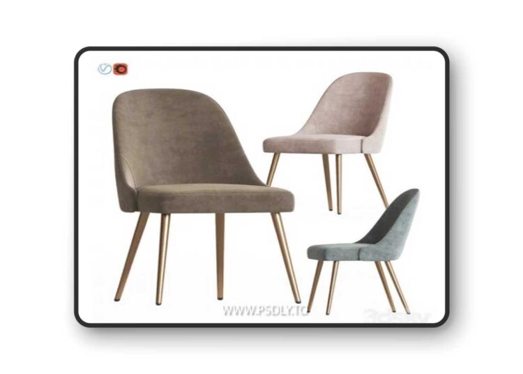 Mid-Century Upholstered Dining Chair Metal Legs Westelm