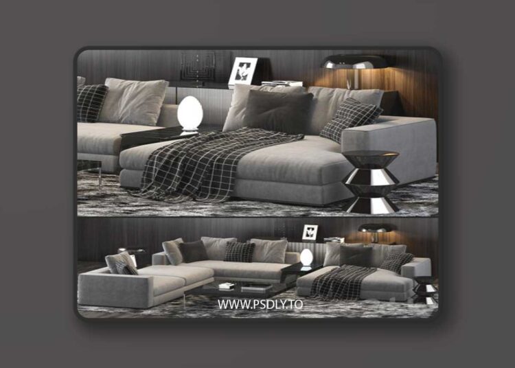 Minotti Hamilton Sofa 3D Model