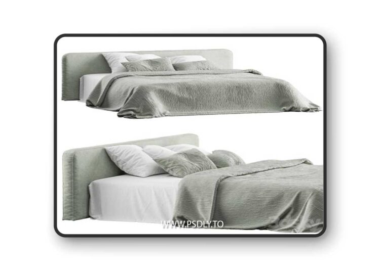Muslin bedding zara home 4 3D Model