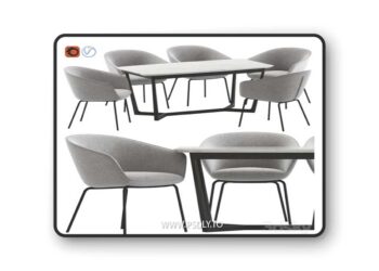Oslo Home Amanda Dinning Chair and Innova Australia Carlin Table