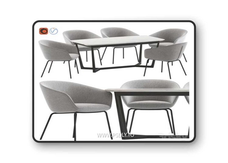 Oslo Home Amanda Dinning Chair and Innova Australia Carlin Table