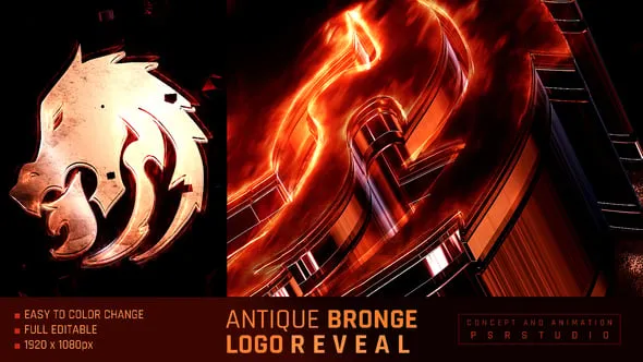 Videohive Antique Bronge Logo Reveal 55208939