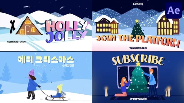 Videohive Christmas Vibe Typography for After Effects 55421283