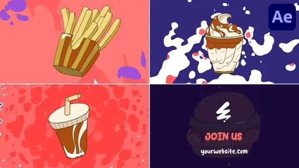 Videohive Food Morphing Logo for After Effects 55183558