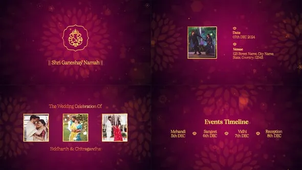 Videohive Indian Wedding Invitation 55392943