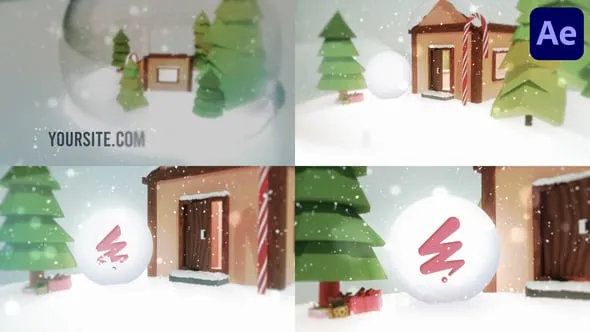 Videohive Snow Globe Logo Reveal for After Effects 55500085