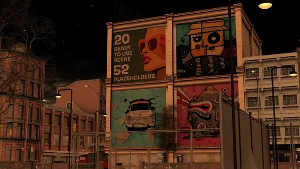 Videohive Street Art, Graffiti & Advertisement Mockups 55373769