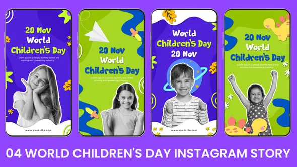 Videohive World Childrens Day Instagram Story 55094626