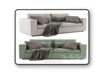 West Elm Harmony Modular 2 Seats Sofa