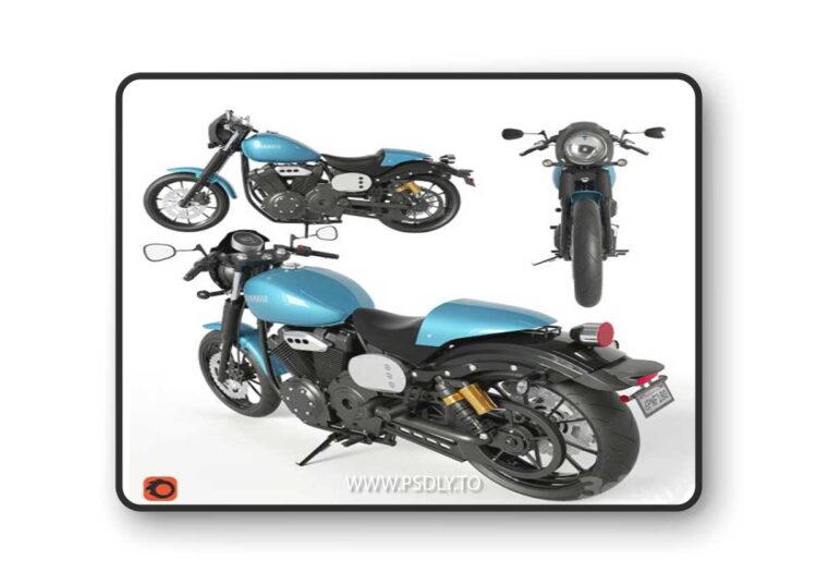 Yamaha XV950 Racer 3D Model