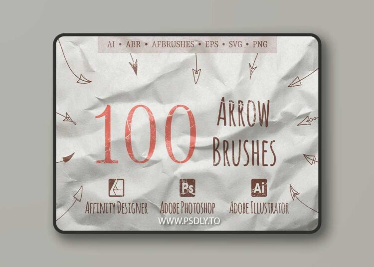 100 Stretchless Arrow Brushes QF5HLM7
