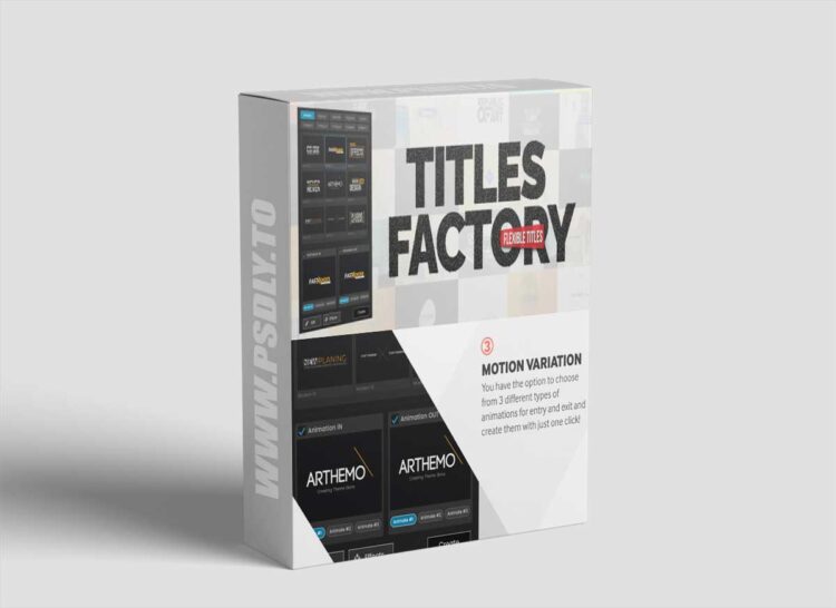 Aescripts Titles Factory v1.0.1