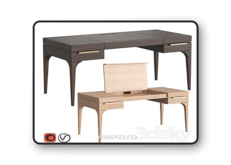 Bridge Desk by Dantone Home 3D Model