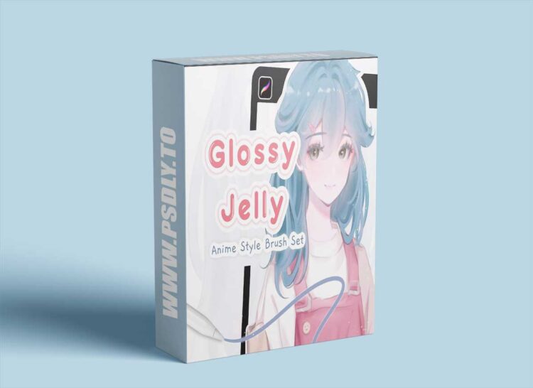 Glossy Jelly Anime Brush Set - Lineart and Color Brush Pack