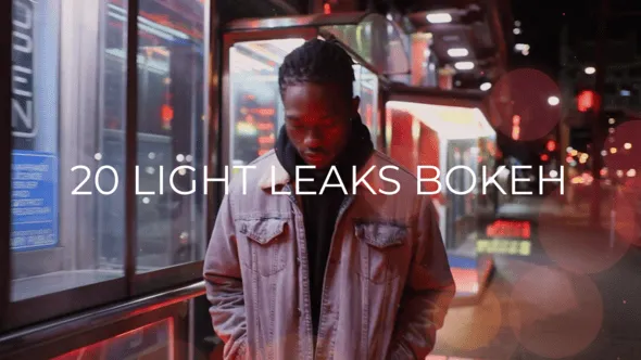 Videohive 20 Bokeh Light Leaks Overlays 55763831
