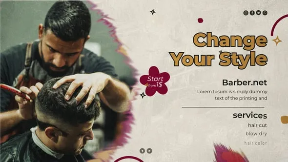 Videohive Barber Shop Promo 55946012