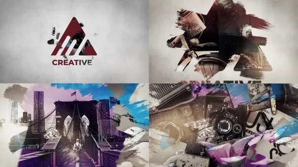 Videohive Brush Slideshow Intro 55942290