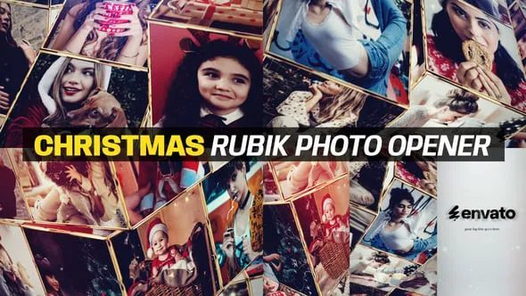 Videohive Christmas Rubik Photo Opener 55709674