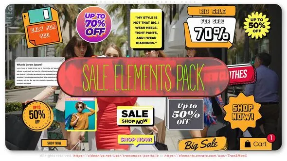 Videohive Fashion Sale - Elements PACK 55879959