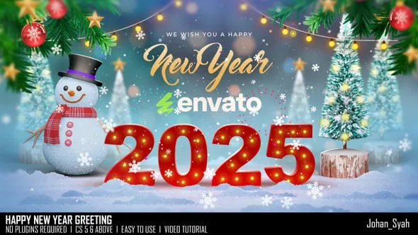 Videohive Happy New Year Greeting 55988536