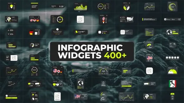 Videohive Infographics Pack - Glass Widgets 55991957