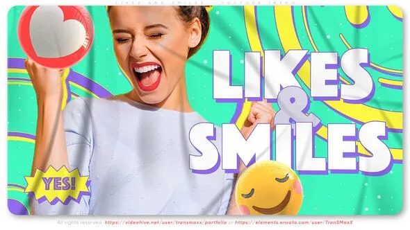 Videohive Likes and Smiles - Youtube Intro 55906523