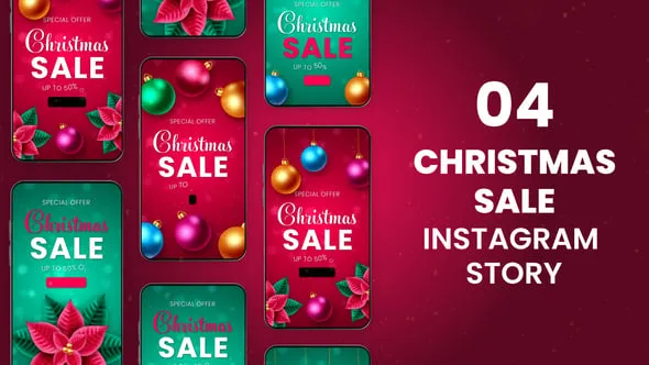 Videohive Merry Christmas Sale Stories 55580550