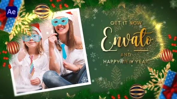Videohive Merry Christmas Slideshow II Happy New Year 2025 55627766