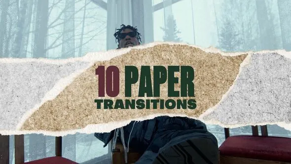Videohive Paper Transition V4 55679459