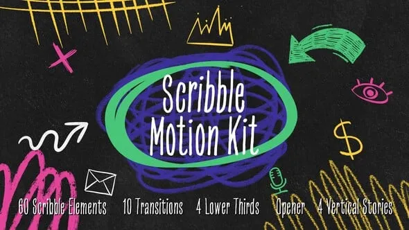 Videohive Scribble Motion Kit 55605967
