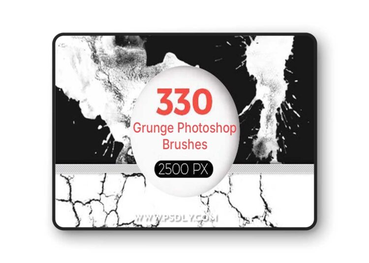 330 Grunge Photoshop Brushes Bundle