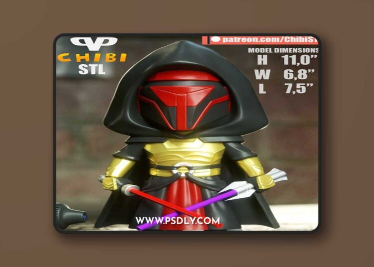 3DXM – Darth Revan Chibi – 3D Model