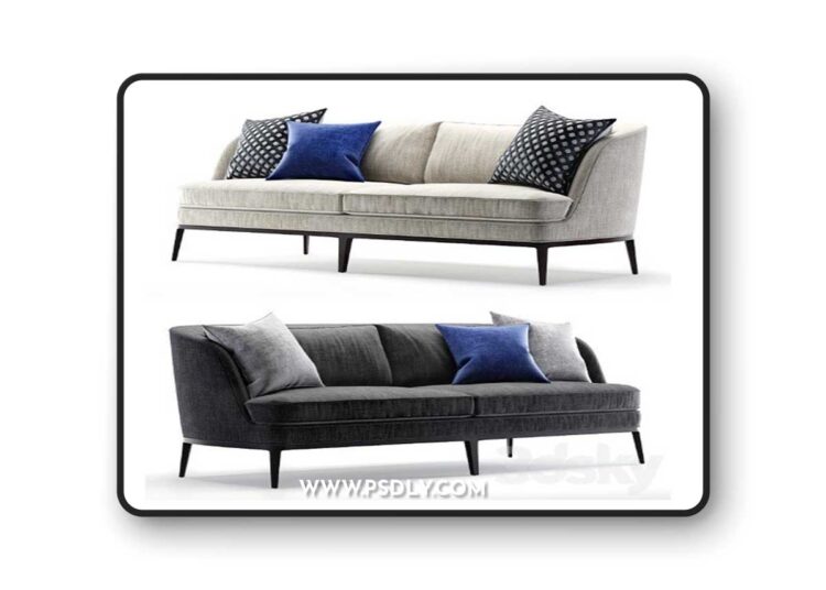 3dsky Pro - Crate and Barrel Seychelles Sofa
