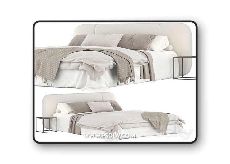 3dsky Pro - Flou olivier bed 3D Model