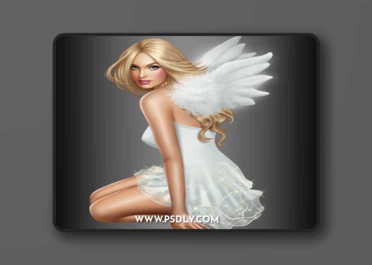 Angels – clipart on a transparent background