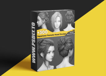 Artstation - +300 Japanese Female Head Sculpt Reference Images(4k)